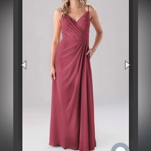 Kennedy blue bridesmaids dress in rosewood